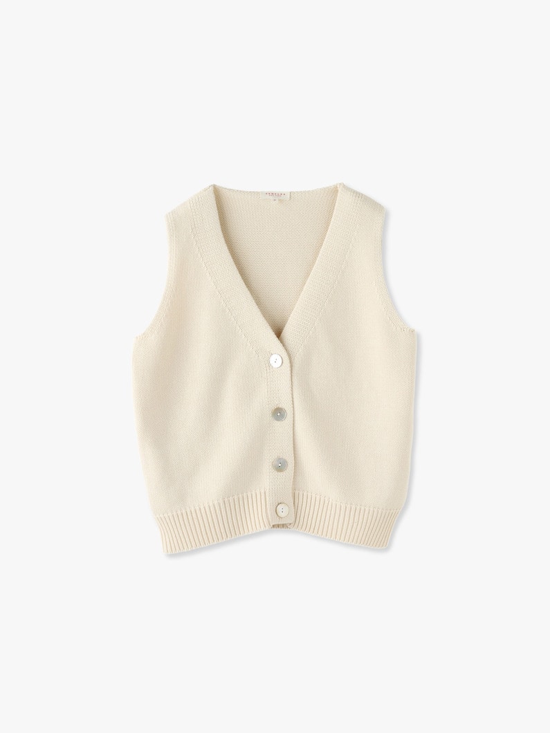 Jayna Organic Cotton Vest 詳細画像 ivory 1