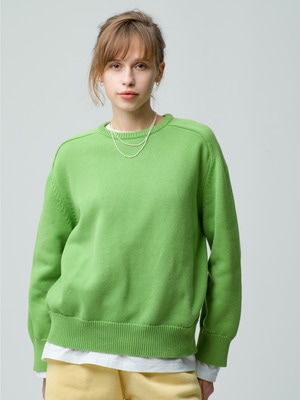 Jude Oversized Knit Pullover 詳細画像 green