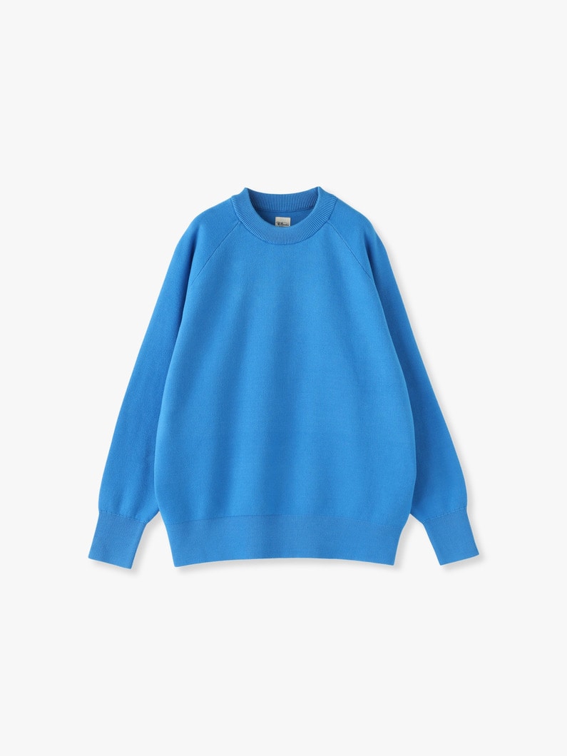 Suvin Cotton Smooth Knit Pullover 詳細画像 blue 2