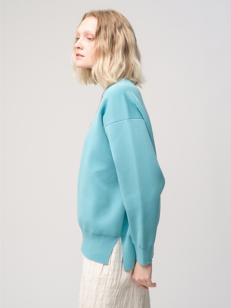 Smooth Knit Pullover 詳細画像 light blue 2