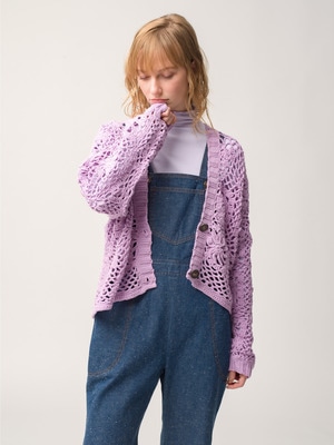 Random Crochet Cardigan 詳細画像 lavender
