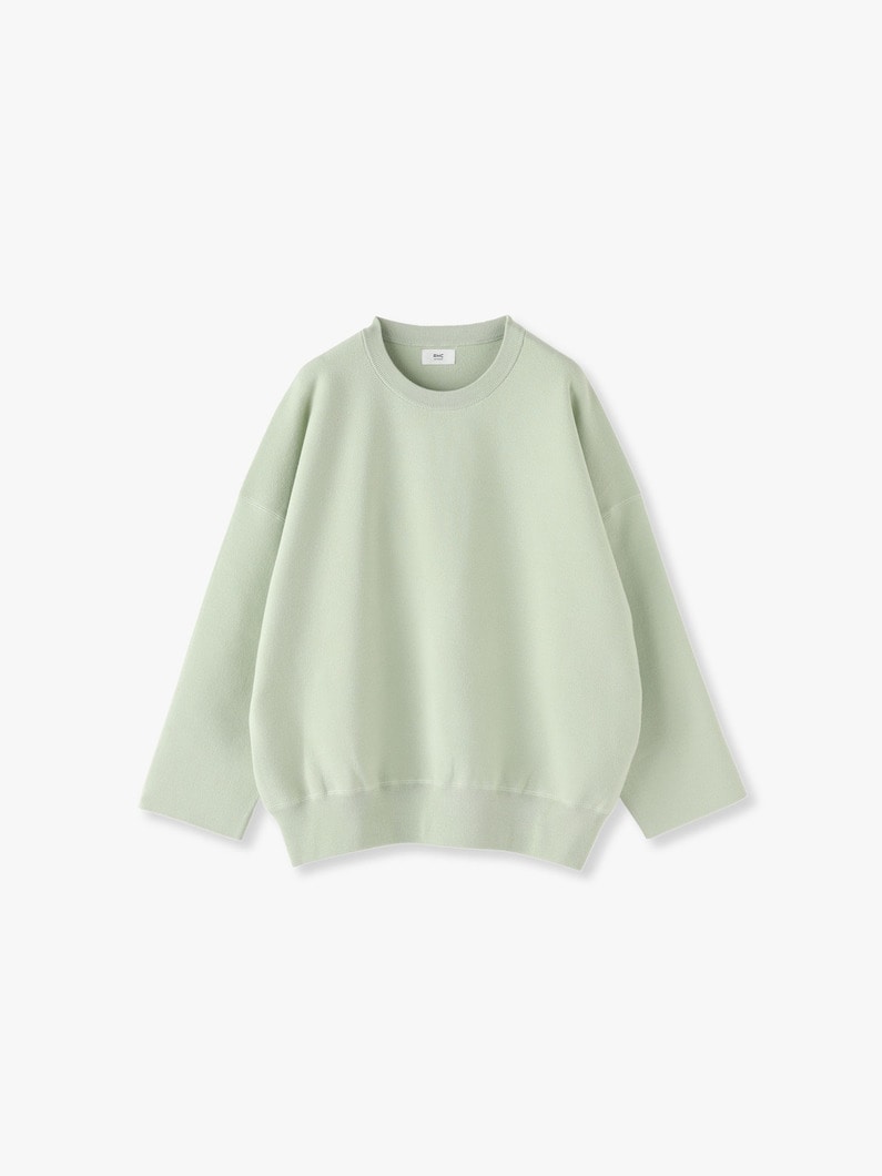 Double Jacquard Smooth Knit Pullover 詳細画像 light green 4