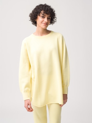 Oversized Double Face Knit Pullover 詳細画像 light yellow