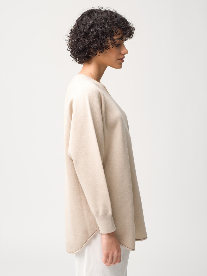 Oversized Double Face Knit Pullover 詳細画像 beige 3