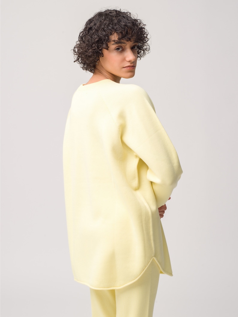 Oversized Double Face Knit Pullover 詳細画像 light yellow 2