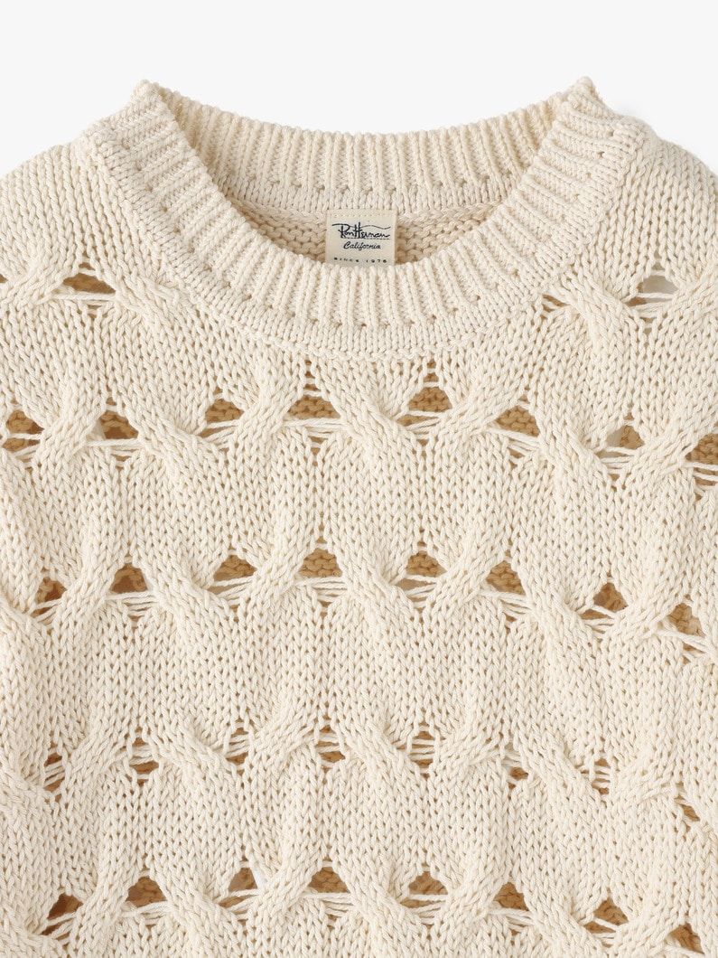 Cable Knit Pullover 詳細画像 ivory 5