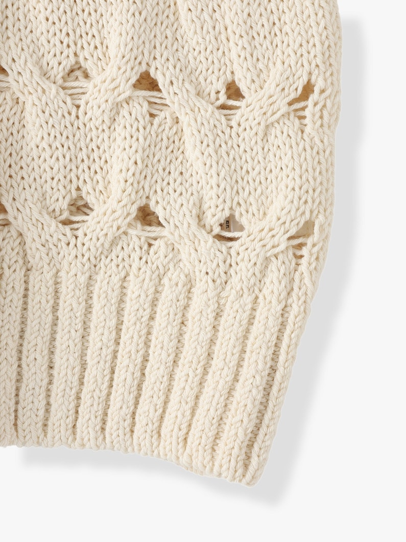 Cable Knit Pullover 詳細画像 ivory 8