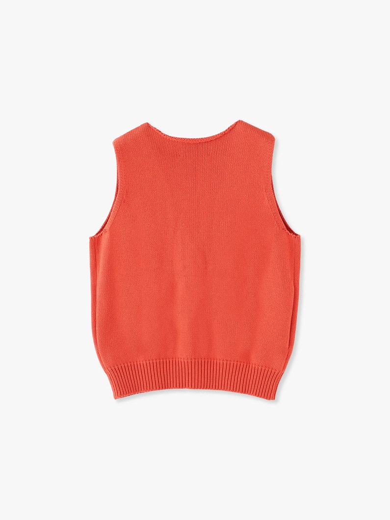 Jayna Organic Cotton Vest (coral) 詳細画像 coral 4