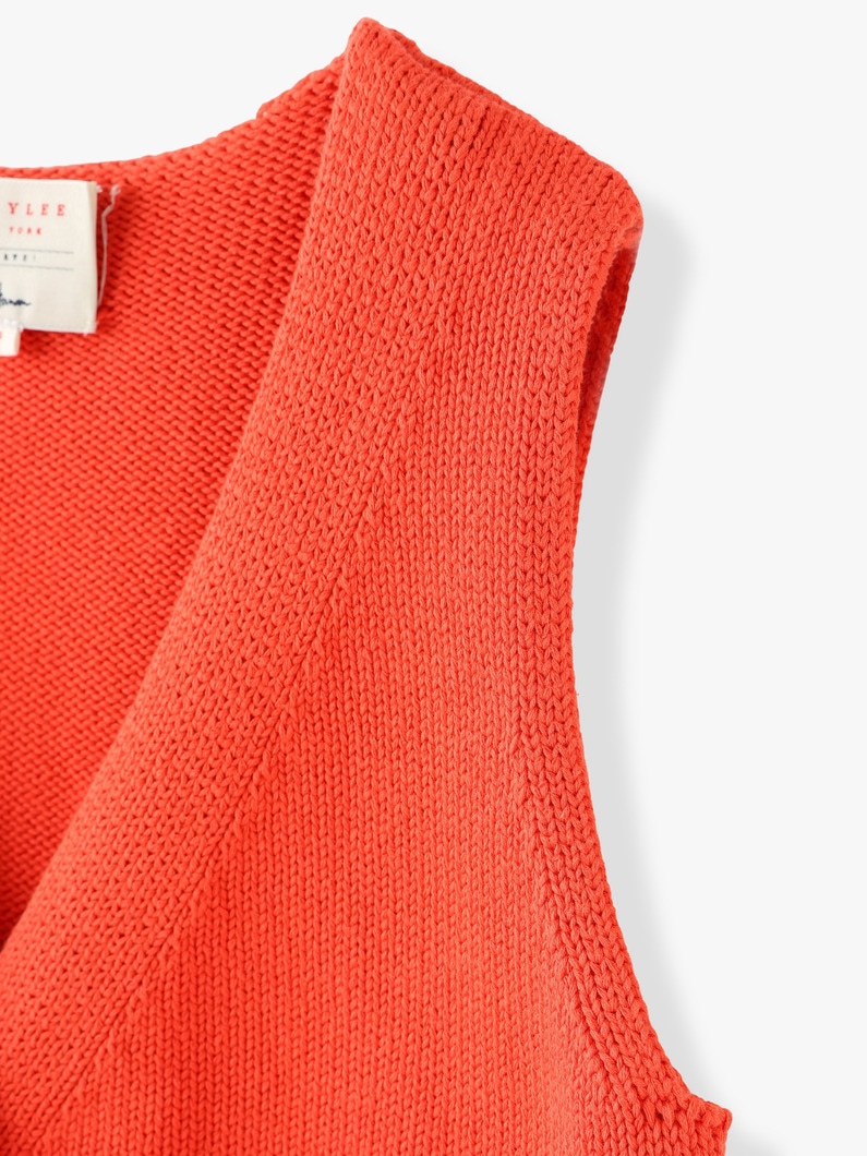 Jayna Organic Cotton Vest (coral) 詳細画像 coral 6