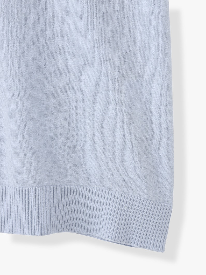 Hemp Cotton Sleeveless Knit Pullover 詳細画像 gray 8