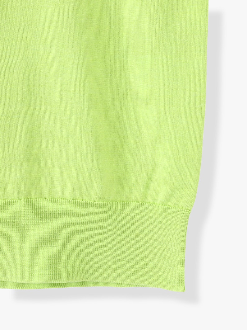 Light Silk Cotton Knit Sleeveless Top 詳細画像 yellow green 6