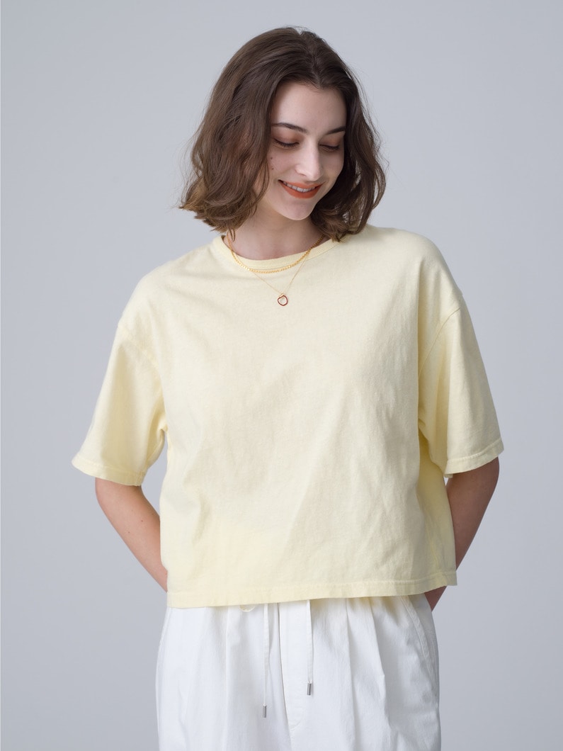 Garment Dyed Wide Tee 詳細画像 yellow 1