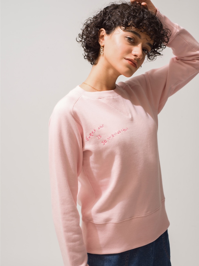 Freedom Sleeve Sweat Shirt (light pink) 詳細画像 light pink 1