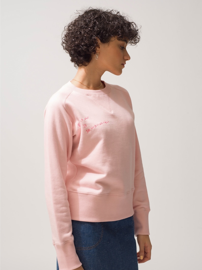 Freedom Sleeve Sweat Shirt (light pink) 詳細画像 light pink 3