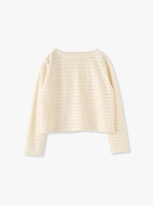 See Through Striped Top 詳細画像 ivory
