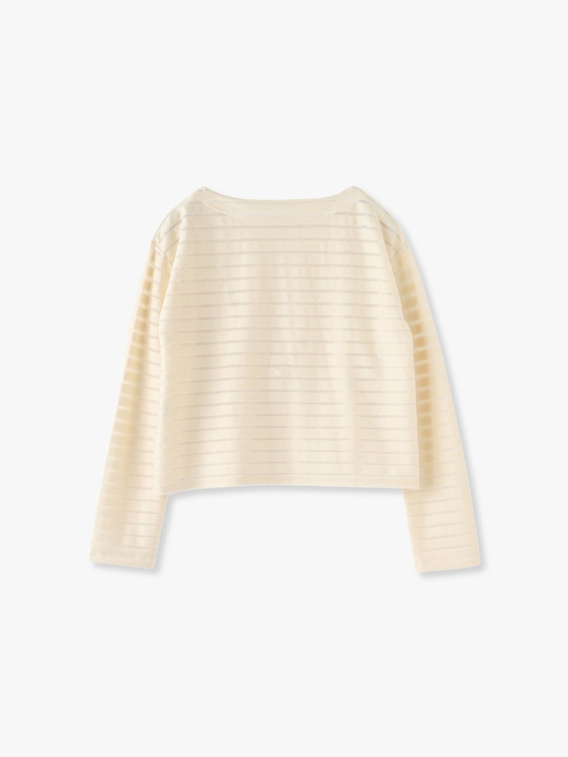 See Through Striped Top 詳細画像 ivory 2