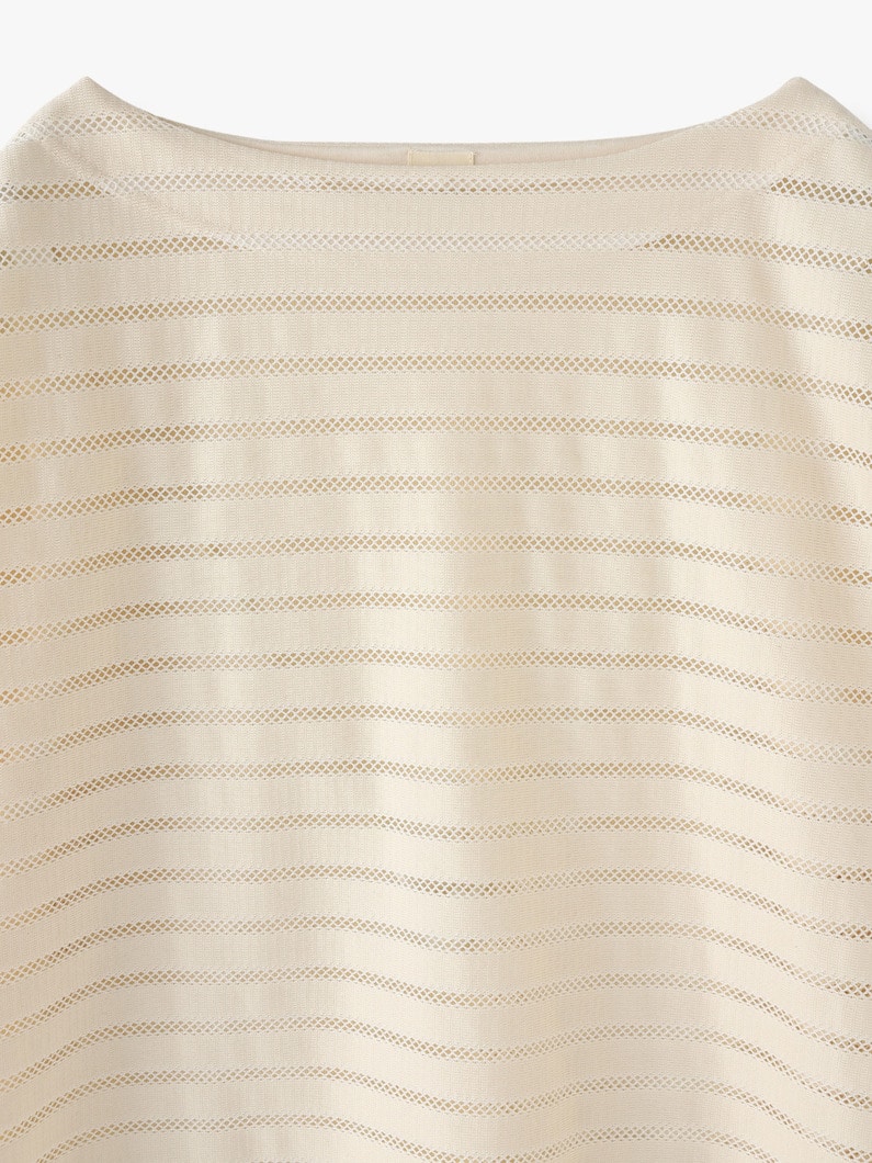 See Through Striped Top 詳細画像 ivory 3