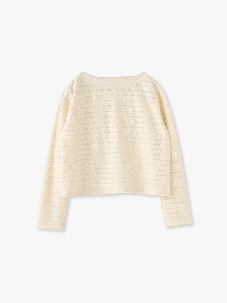 See Through Striped Top 詳細画像 ivory 1