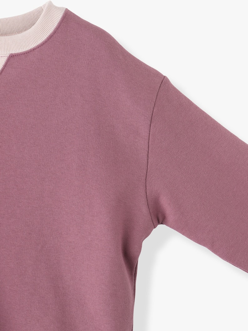 Bi-Color Sweat Pullover 詳細画像 pink 4