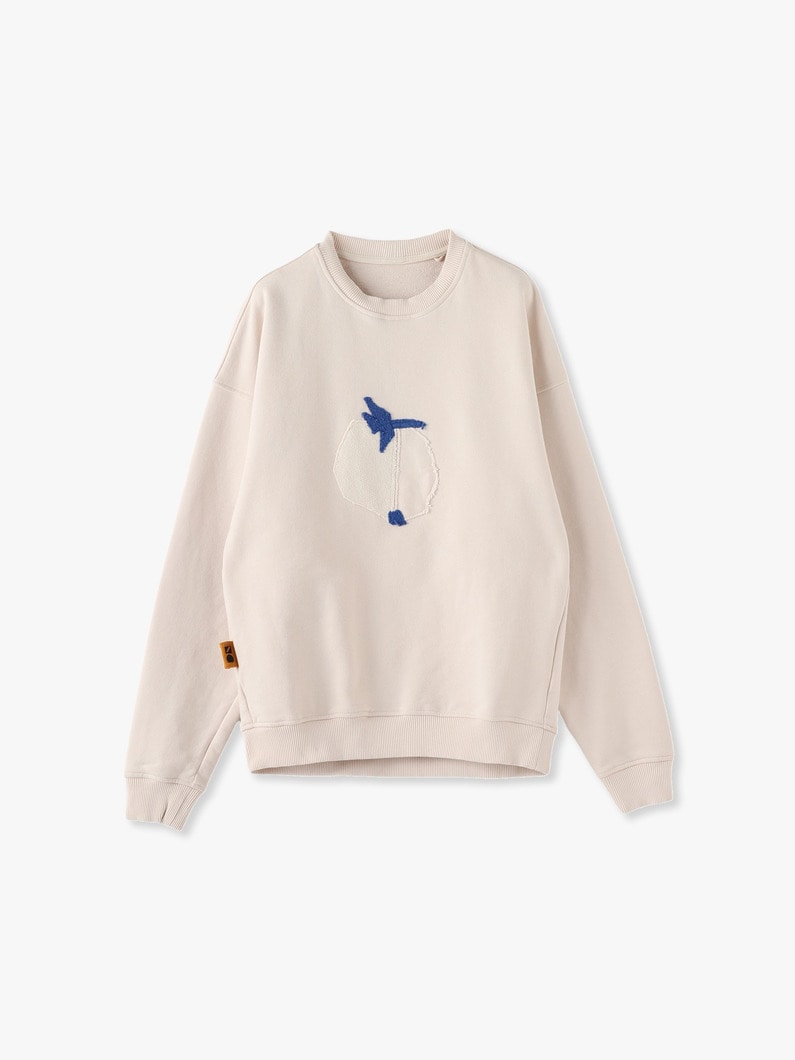 Piazza Ultra Fruit Patch Sweat Pullover 詳細画像 ivory 3