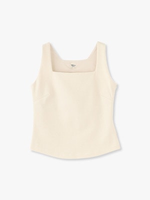 Yoryu Double Face Tank Top 詳細画像 ivory