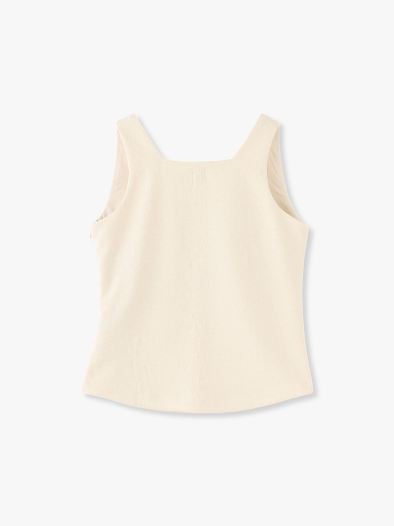 Yoryu Double Face Tank Top 詳細画像 ivory 2