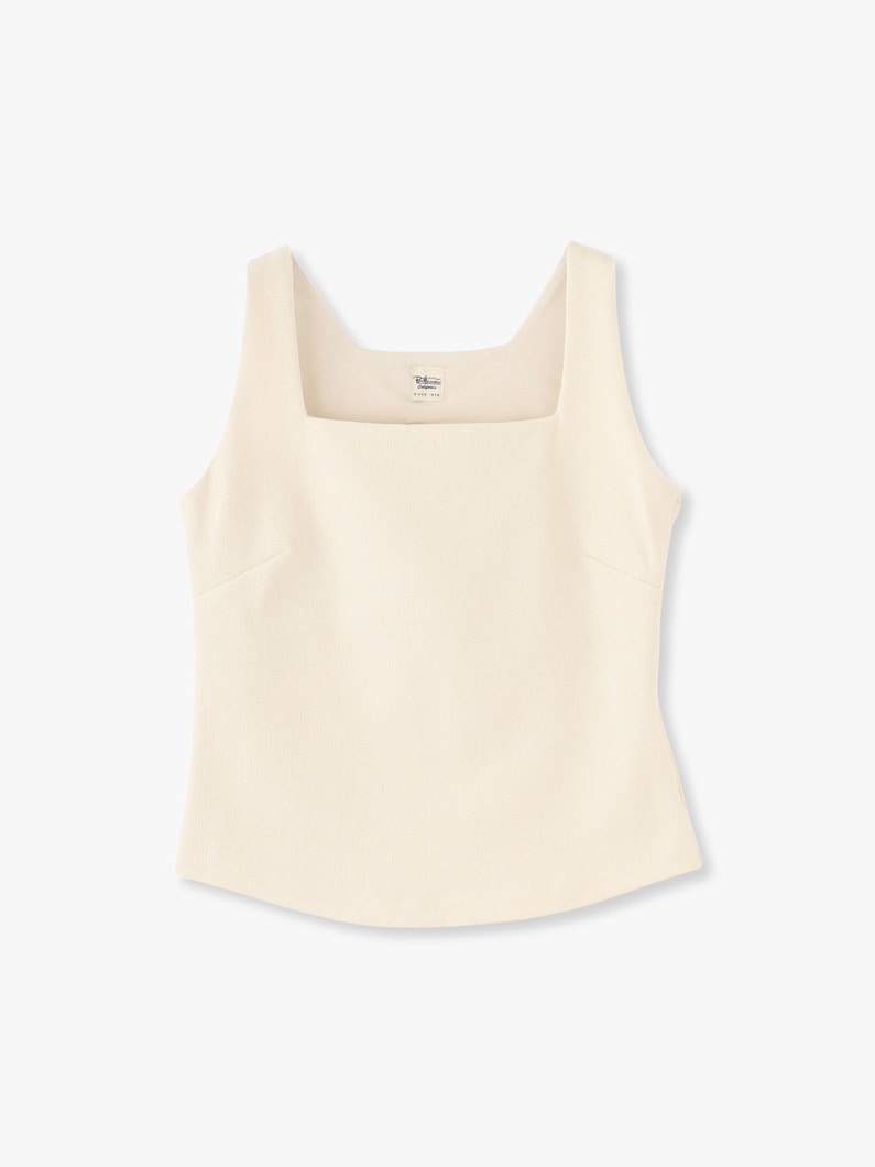 Yoryu Double Face Tank Top 詳細画像 ivory 1