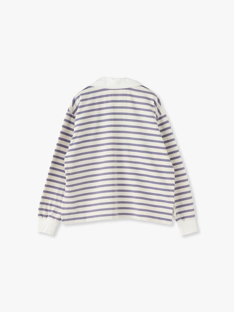 Striped Rugby Shirt 詳細画像 blue 2