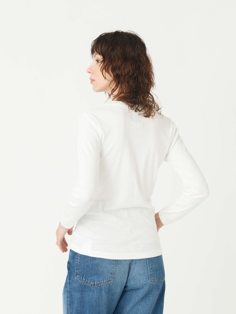 スーピマスラブ ロングスリーブティー 詳細画像 white 3