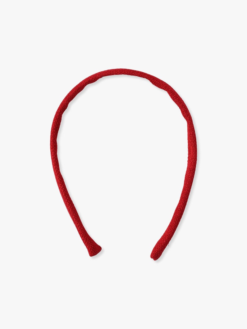 Raffia Medium Basic Headband 詳細画像 red 2