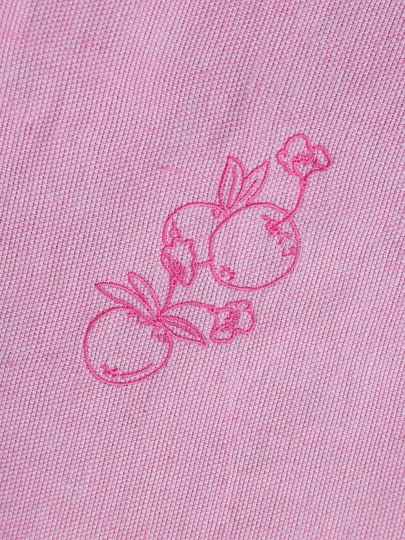 Two Tone Embroidery Linen Stole 詳細画像 pink 6