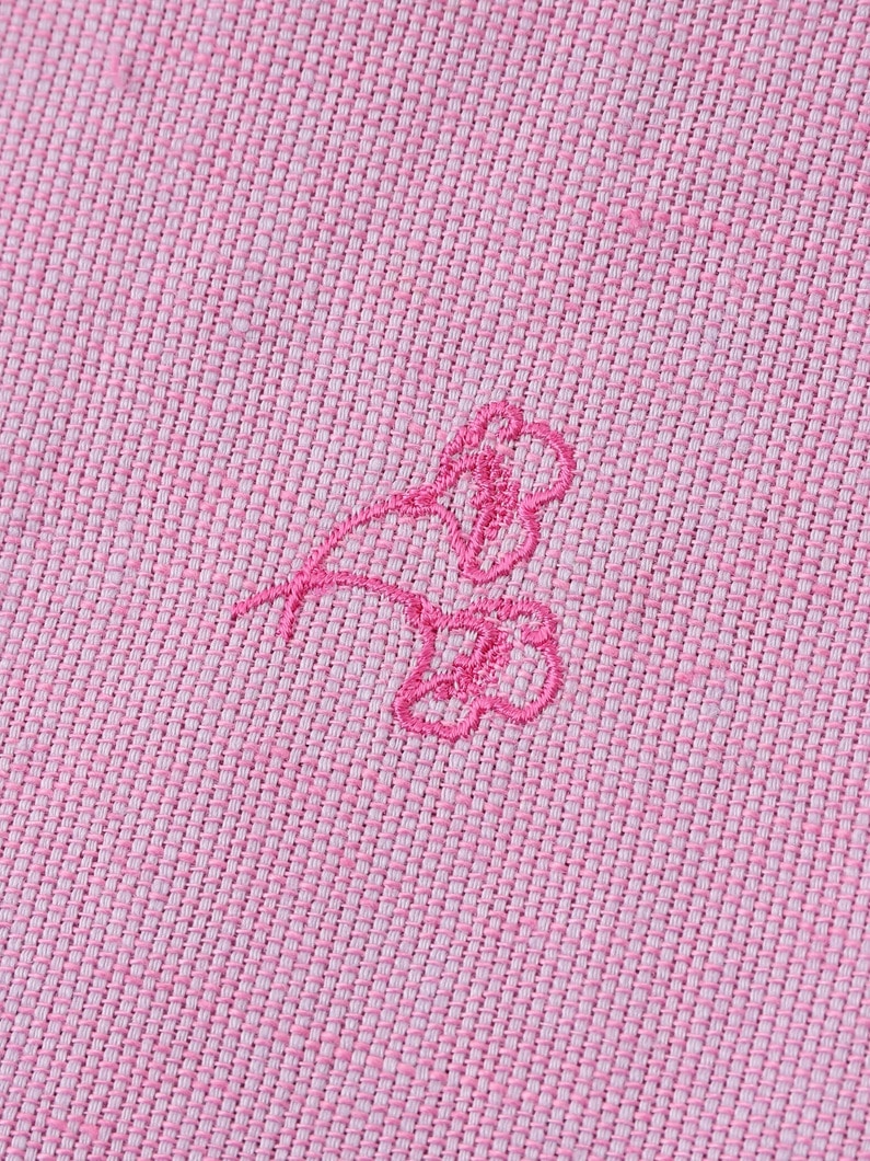 Two Tone Embroidery Linen Stole 詳細画像 pink 7