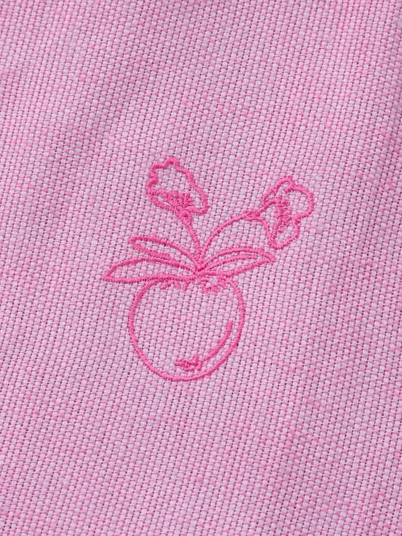Two Tone Embroidery Linen Stole 詳細画像 pink 8