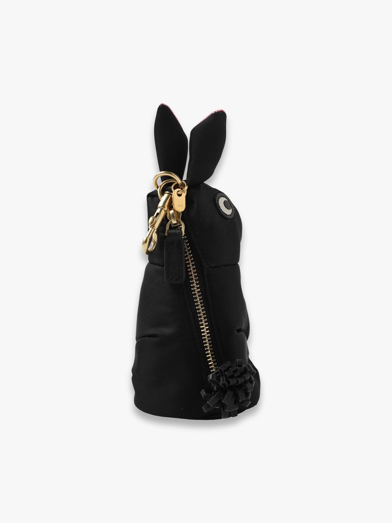 Rabbit in Black Charm Shopper Tote Bag 詳細画像 black 6