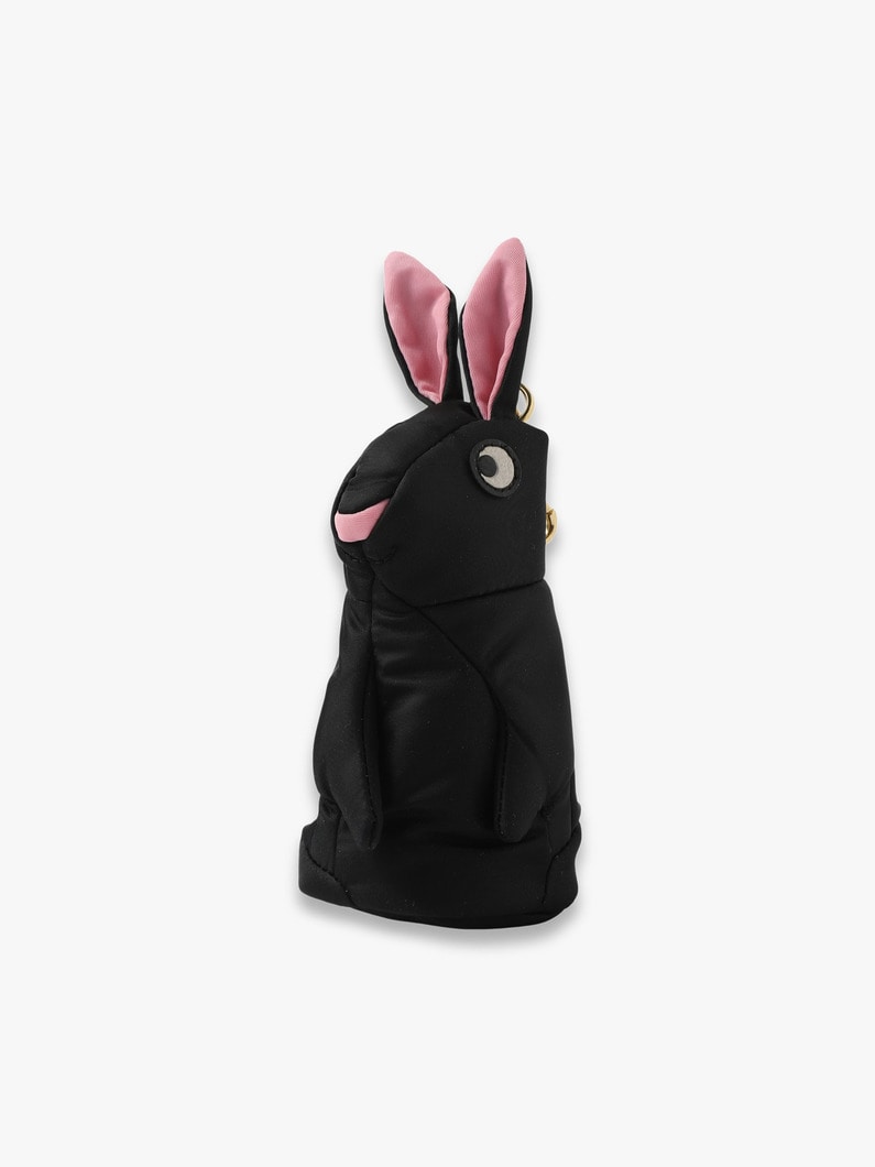 Rabbit in Black Charm Shopper Tote Bag 詳細画像 black 1