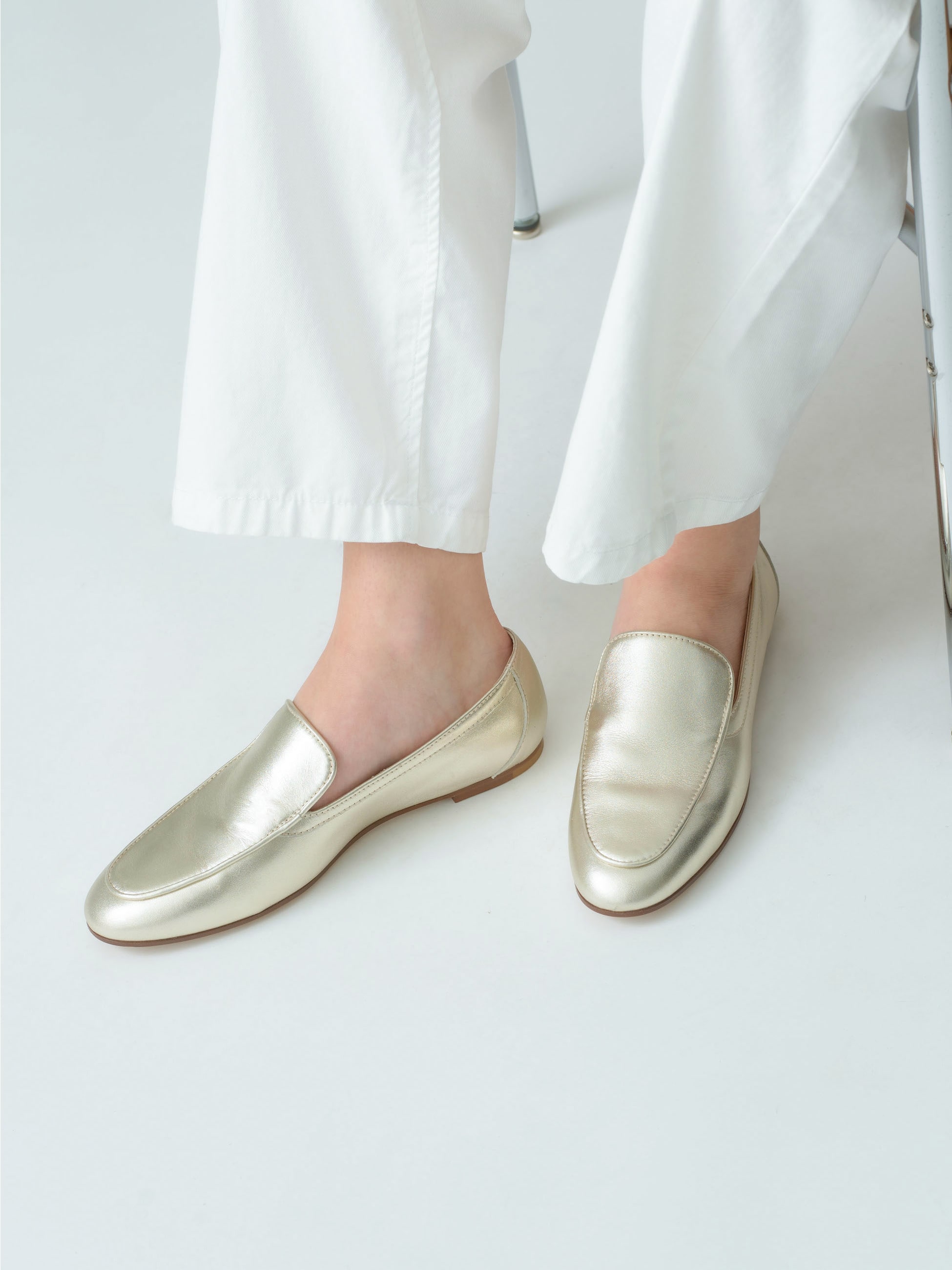 Leather Loafers (gold)