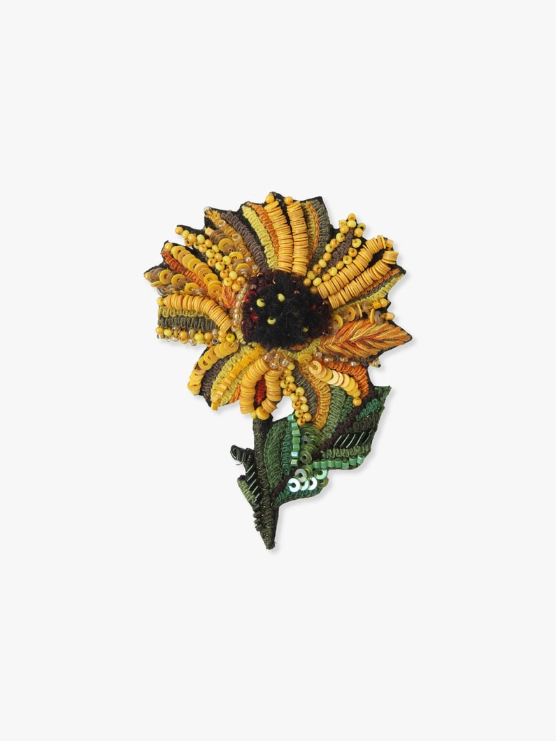 Sunny Sunflower Brooch 詳細画像 yellow 1