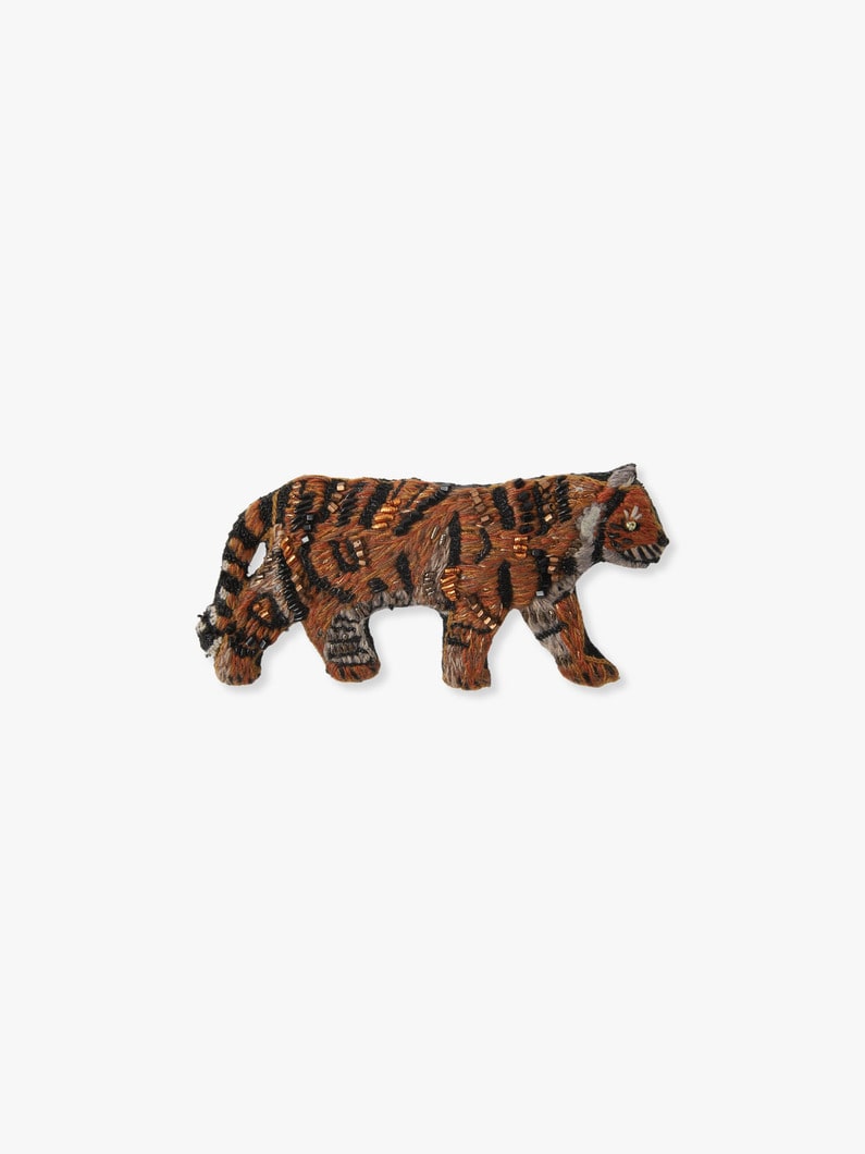 Bengal Tiger Brooch 詳細画像 orange 1