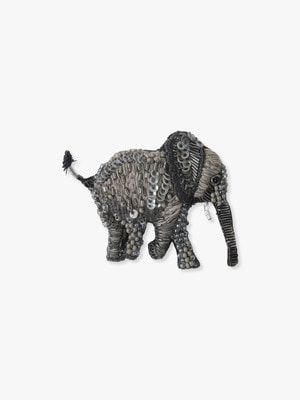 Savanna Elephant Brooch 詳細画像 gray