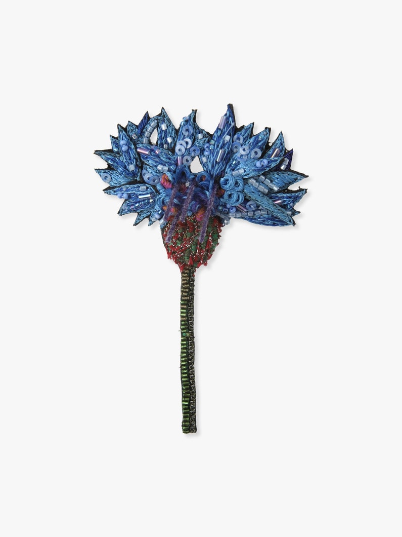 Blue Cornflower Brooch 詳細画像 blue 1