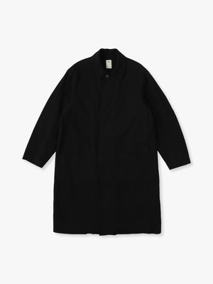 Linen Wool Washer Coat 詳細画像 black