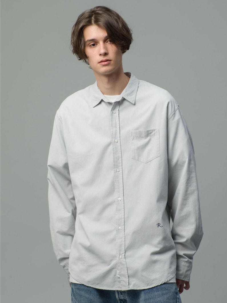 LUKE with R Embroidery Shirt 詳細画像 light gray 1