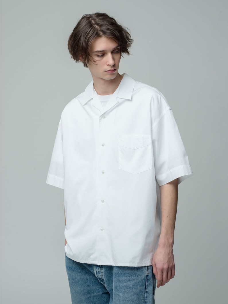 Albini Short Sleeve Shirt 詳細画像 white 1