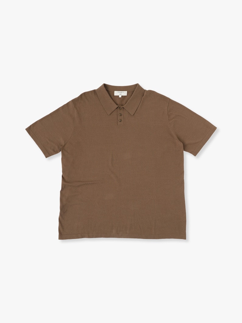 Jersey Polo Shirt 詳細画像 brown 1
