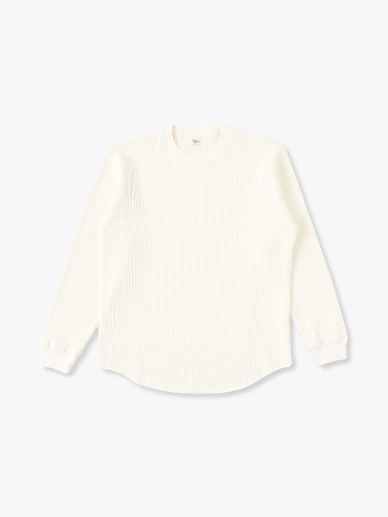 Dry Touch Waffle Pullover 詳細画像 off white 1