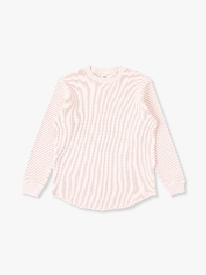Dry Touch Waffle Pullover 詳細画像 pink 1