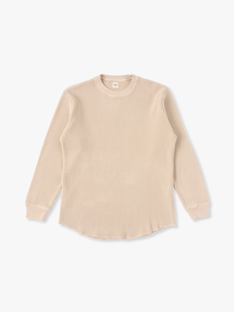 Dry Touch Waffle Pullover 詳細画像 beige 1