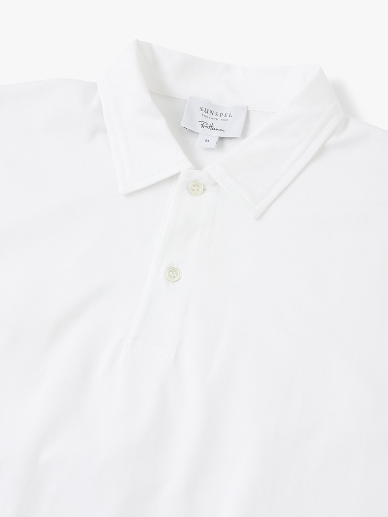 Heavy Cotton Polo Shirt 詳細画像 white 3