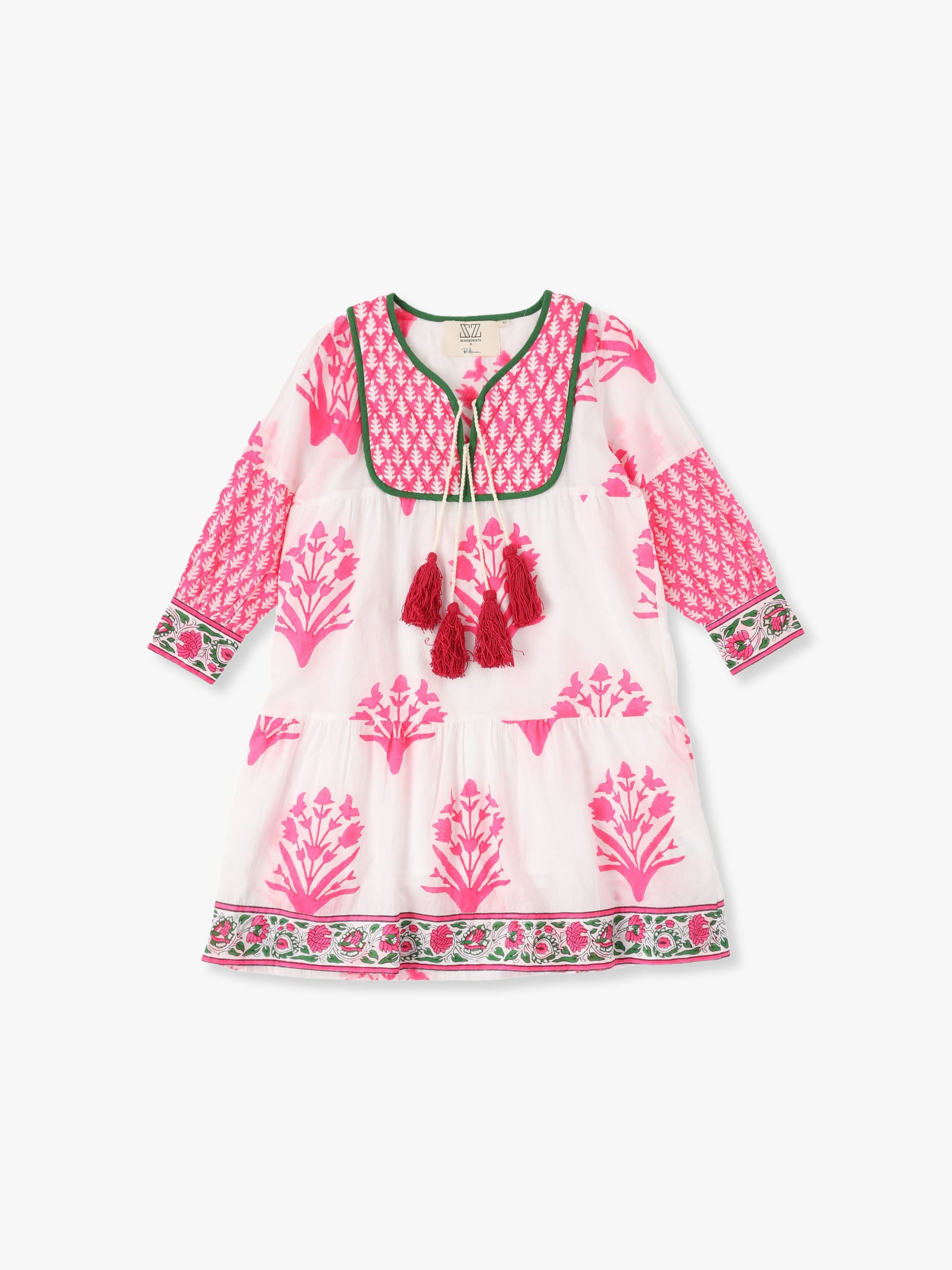 Kids Jodhpur Print Dress (pink)