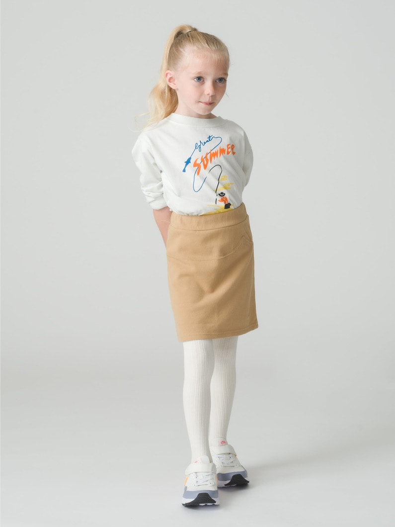 Organic Cotton Skirt 詳細画像 beige 1